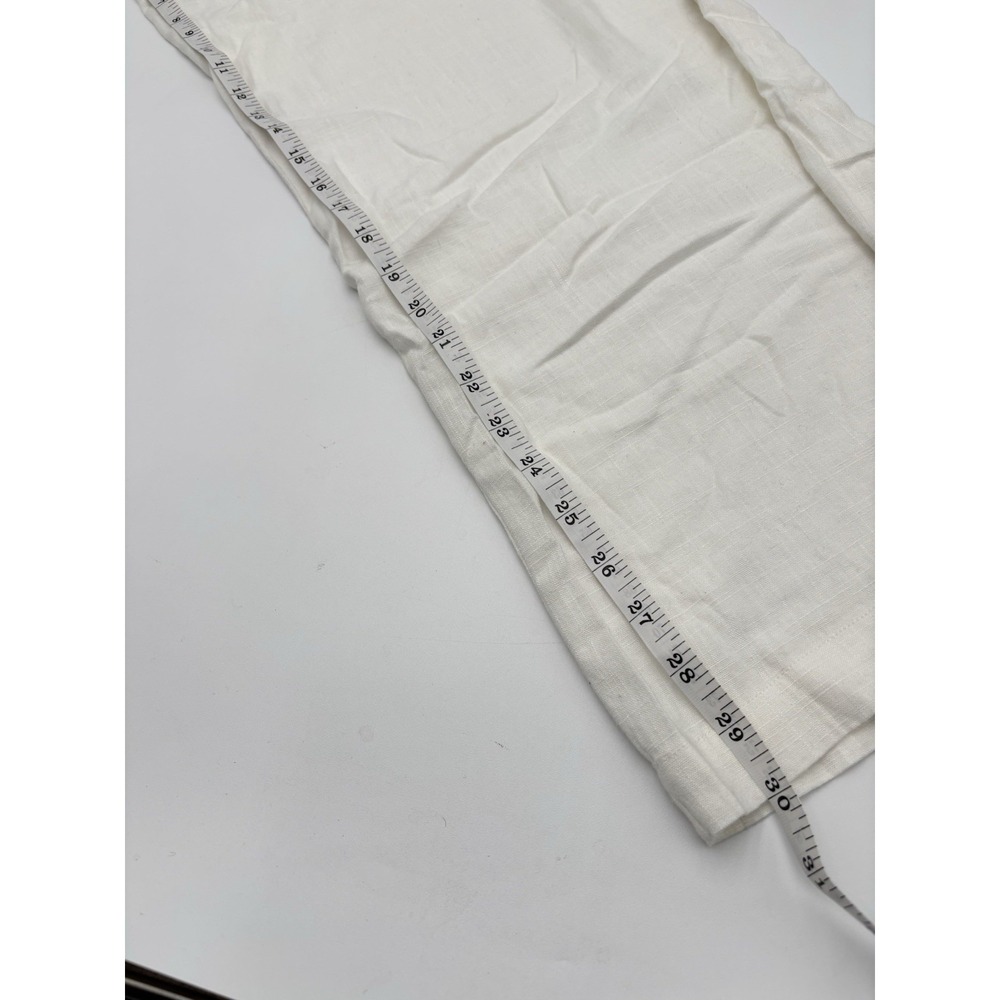 Thread & Supply Linen Blend Wide Leg Pants White XL NWT Beach Resort Boho - Picture 9 of 9